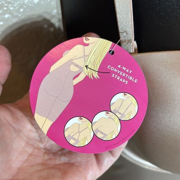 Spanx women’s large suit your fancy convertible strapless mid thigh bodysuit - Picture 6 of 10